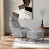 Frosted Velvet Upholstered Recliner Chair Armchair Sleeper Chair Single Sofa Bed