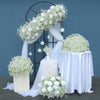 2M Lawn Wedding Arch Backdrop Stand Flower Display Frame Background Metal Rack