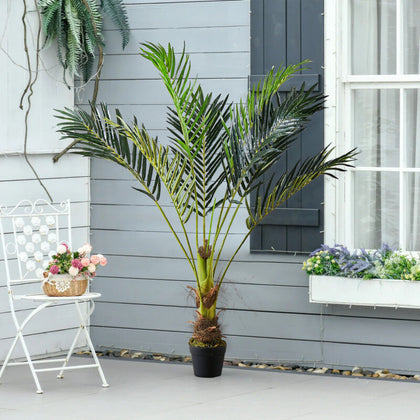 120cm Artificial Palm Tree Topiary Potted Houseplant Outdoor Home Office Decor