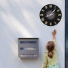 30cm Garden Wall Station Retro CD Record Open Face Decor Indoor Outdoor Clock UK