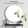 40-80cm Round Wall Mounted Mirror Bathroom Bedroom Makeup Dressing Vanity Decor