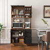 Kitchen Cabinet Storage Cupboard Cabinet Tall Buffet Hutch Pantry Sideboard