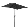 2mx3m Garden Patio Tilt Crank Umbrella Canopy Parasol Sun Shade UV Protection