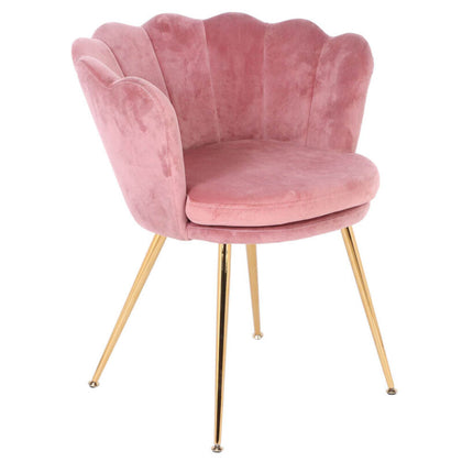 Lounge Dining Chairs Dressing Stool Chair Velvet Seat Back Luxury Armchairs