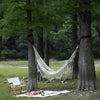 LEVEL Bohemian Style Hammock Chair Tassel Canvas Swing Hanging Double Hang Bed