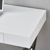 White High Gloss Dressing Table Drawer Computer Desk Office Vanity Console Home