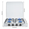 Portable Gas Stove 4 Burner LPG Cooker Cooktop MAG Outdoor Camping Caravan