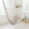 Comfort Hanging Rope Hammock Swing Chair Macrame Soft Outdoor Indoor Seat Beige