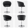 Faux Leather Salon Chair Bar Stool Hair Beauty Barber Chair Black Adjustable