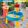 Kids Sand and Water Table 18 Pcs Children Beach Activity Toy Set W/Umbrella Hole