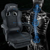 Computer Gaming Chair Ergonomic Executive Office Recliner Footrest Massage Home