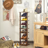 7-Tier Shoe Storage Rack Freestanding Organizer Stand Bathroom Dispaly Shelf