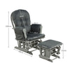 Nursing Glider Rocking Chair Reclining Maternity Chair W/Footstool Baby Nursery