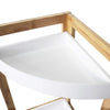 3 Tier Wooden Freestanding Corner Shelf Rack Storage Caddy Organizer Bathroom
