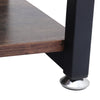 2 Tier Rustic Wood Shoe Rack Vintage Industrial Footwear Organizer Shelf Bench