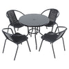 Indoor/Outdoor Furniture Bistro Set Garden Chair Parasol Table Patio Tea Dining
