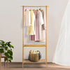 Home Nature Bamboo Clothes Rail Racks Coat Clothes Hanger Wardrobe Clothes Rail