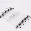 20X Metal Clip Coat Hangers Clothes Closet Pant Trouser Skirt Non-slip Racks