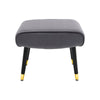 Vintage Velvet Pouffe Stool Footstool Living Room Foot Rest Stool Vanity Chair
