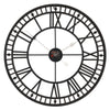 40/60cm Large Roman Numerals Home Garden Wall Clock Metal Big Giant Open Face