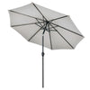 2.7M Parasol Sun Shade Outdoor Garden Patio Round Umbrella Crank Tilt Canopy
