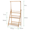 3 Tier Hanging Plant Stand Clothes Organizer Rack Storage Shelving Unit Display