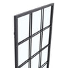 UK LARGE BLACK WINDOW STYLE WALL HALLWAY RECTANGLE RUSTIC WINDOW MIRRORS 90X60CM