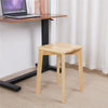 42cm Hardwood Stool Seat Heavy Duty Saddle Bar Stool Home Bedroom Sitting Chair