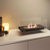 Bio Ethanol Fireplace Glass Burner Fire Bioethanol Rectangular Tabletop Fire Pit