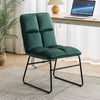 Nordic Velvet Upholstered Accent Chair Fold Away Backrest Armchair Dining Chairs