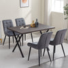 Modern Wood Dining Table Kitchen Dining RoomTable with X/U Shaped Metal Legs