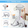 Kids Basketball Stand 3 in 1 Basketball Hoop Soccer Golf Kit Adjustable Toy Set