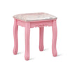 Dressing Table With Drawer Mirror & Stool Set Makeup Desk Vanity Table Bedroom