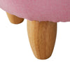 Lovely PU Animal Footstools Padded Stools Ottomans Wood Legs Kids Toy Gift