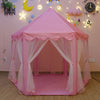 Pink Children Kids Play Tent Fairy Princess Girls Boys Hexagon Playhouse House