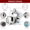 1400W Electric Stand Mixer 6 Adjustable Speed Kitchen Beater w/ Hooks & 7L Bowl