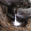 Desk Water Feature Cascade Rockery and Wood Waterfall Statue with LED Lights UK