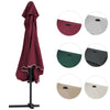 SQUARE GARDEN CANTILEVER PARASOL WITH CRANK FOR PATIO SUN SHADE HANGING UMBRELLA