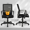 Rolling Swivel Mesh Task Chair Ergonomic Computer Chair Home Office Desk Chair