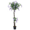 6ft Large Artificial Wisteria Flower Tree House Plant Indoor Outdoor Home Office