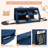 2-In-1 Pet Carrier Pet Kennel Cat Dog Travel Crate w/Removable Hammock Carry Bag