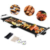 Electric Teppanyaki Table Grill 48 x 27CM Non-Stick Griddle BBQ Hot Plate 2000W