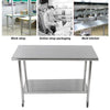 Stainless Steel Table Kitchen Catering Commercial Table Food Prep Workbench