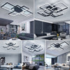 LED Ceiling Light Modern Chandelier Lamp Black Frame Living Room Bedroom Pendant