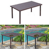 Outdoor Rattan Garden Table Chairs Patio Furniture Bistro Set Dining Table Party