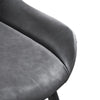 Pair of Grey Faux Leather Dining Chairs Dining Room Kitchen Furniture Chairs