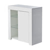 Modern Sideboard LED Cabinet Cupboard High Gloss wtih Doors Storage White Black