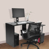 360?? Rotating Laptop Table L Shape Corner PC Computer Desk Home Office UK