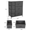 Fabric Chest of 2/3/4/5/7/8 Drawers Cabinet Bedside Table Organiser Storage Unit