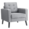 Modern Upholstered Accent Sofa Chair Button Tufted Armchair Leisure Lounge Chair